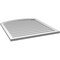 Ekena Millwork Arch Top Surface Mount PVC Gable Vent: Functional, w/ 2"W x 1-1/2"P Brickmould Frame, 36"W x 40"H GVPAR36X4002SF - alternate 5